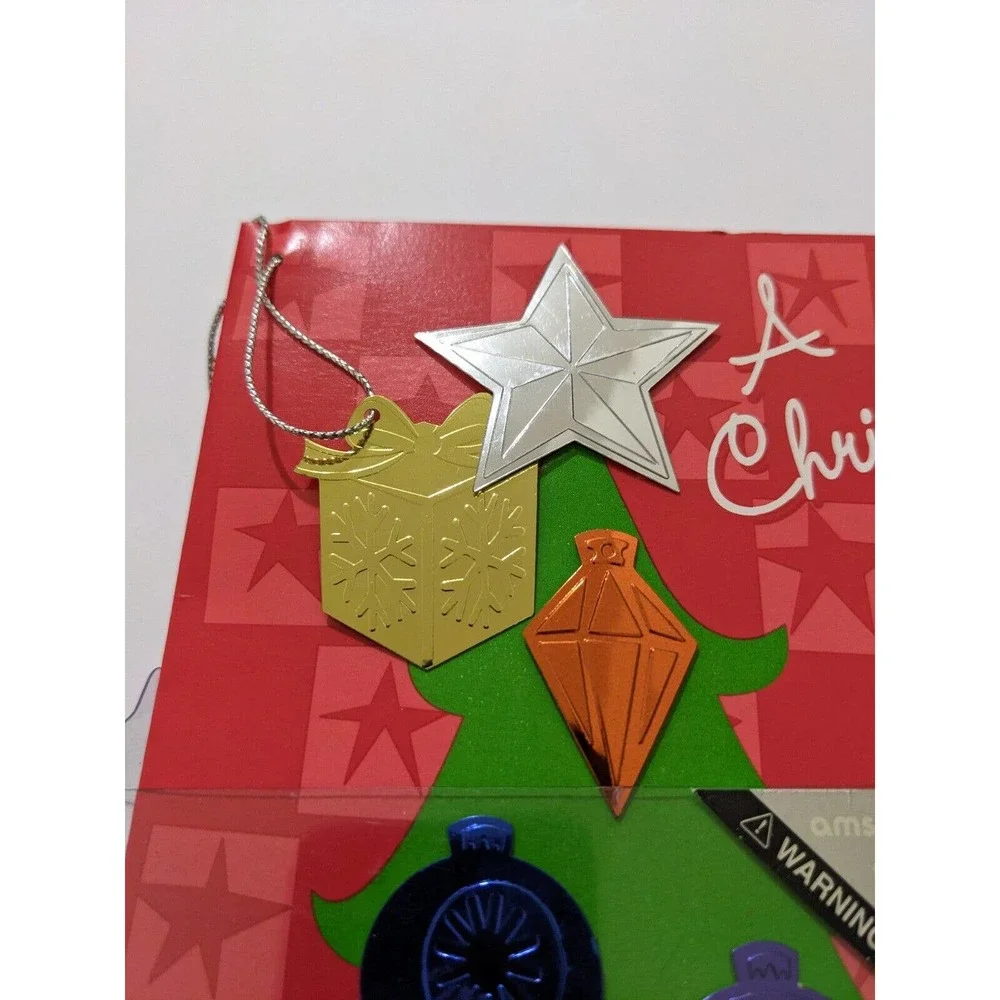 3D Razzle Dazzles Box of 8 Christmas Party Invitations and envelopes